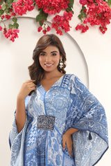 Boho Bombshell Blue Kaftan