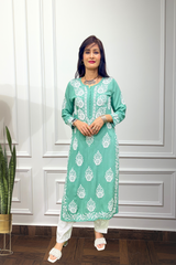 Safar Nama in Matcha Green