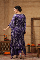 Chique Lavanya Purple Kaftan Set