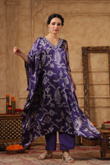 Chique Lavanya Purple Kaftan Set