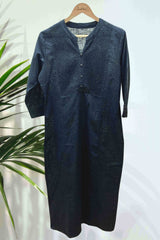 Charcoal Charm in Cotton