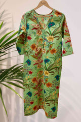 Emerald Enchantment in Cotton