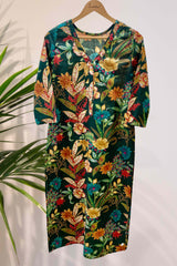 Botanical Bliss in Cotton