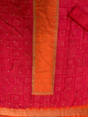 Bandhej Bliss in Red