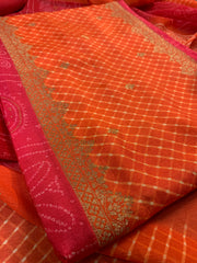 Bandhej Bliss in Orange