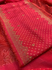 Bandhej Bliss in Red